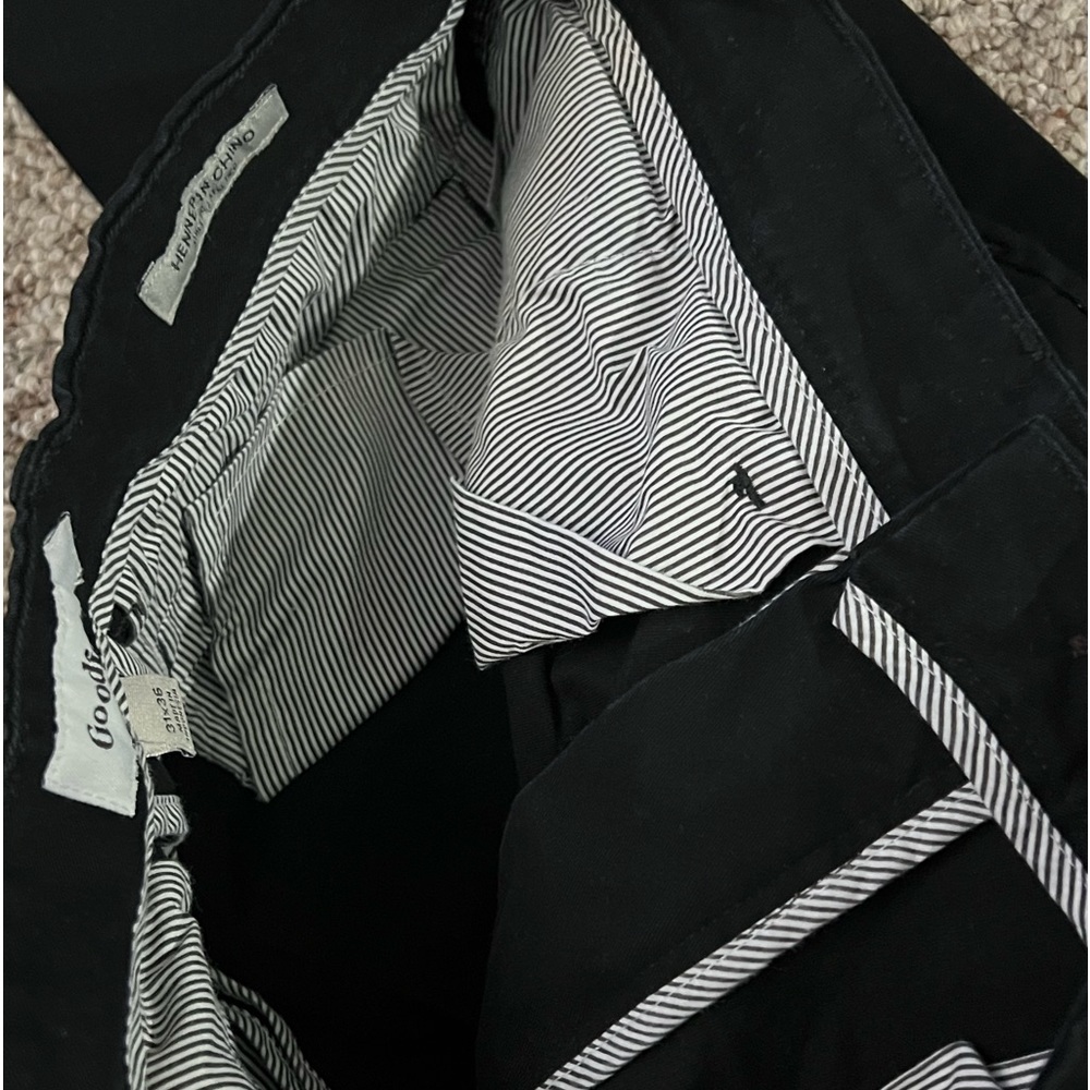 Goodfellow & Co. jet black HENNEPIN CHINO Athletic pants 31x36​ - Picture 2 of 7